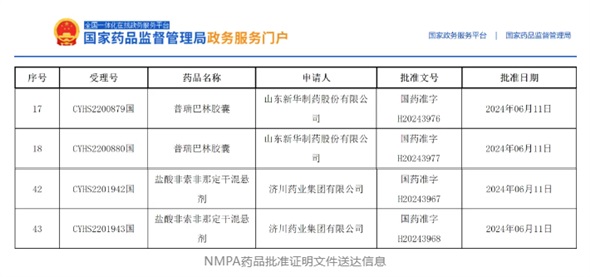 2個(gè)項(xiàng)目獲批，鹽酸非索非那定干混懸劑全國(guó)首家！